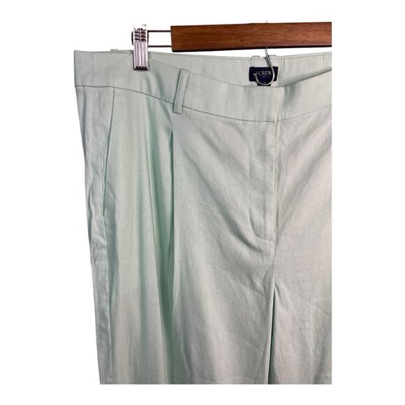 J. Crew Factory‎ Linen Blend Wide Leg Pleated Trouser Pant in Pistachio Green 16 - Picture 4 of 10